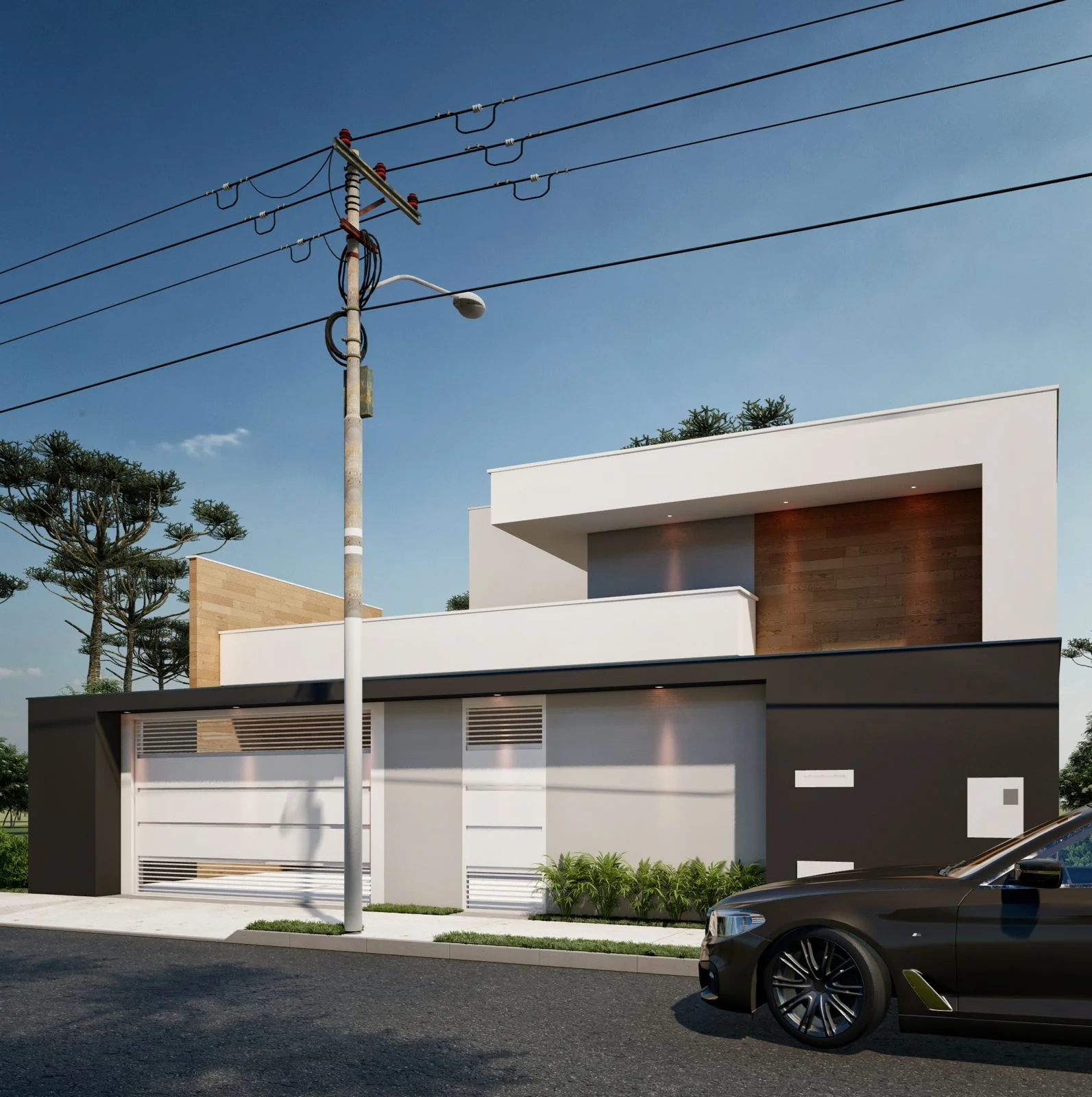 Sobrado moderno com dois pavimentos